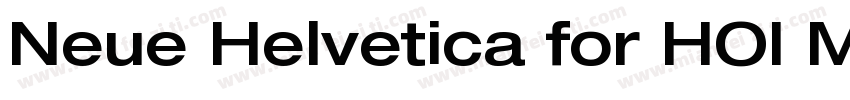 Neue Helvetica for HOI Medium字体转换